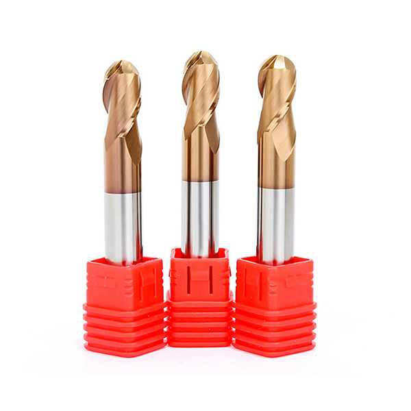 HRC55 Solid Carbide 2 Flute Ball Nose End Mill With TiSiN Coating