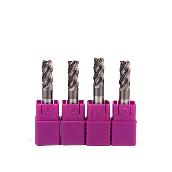 HRC60 Solid Carbide 4 Corner Radius End Mill