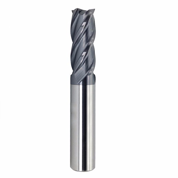 HRC45 Solid Carbide 4 Corner Radius End Mill With TiAlN Coating
