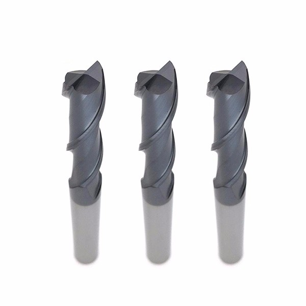 HRC45 Solid Carbide 2 Flute Flat End Mill With TiAlN Coating