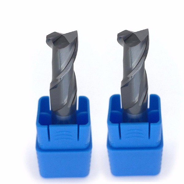 HRC45 Solid Carbide 2 Flute Flat End Mill With TiAlN Coating