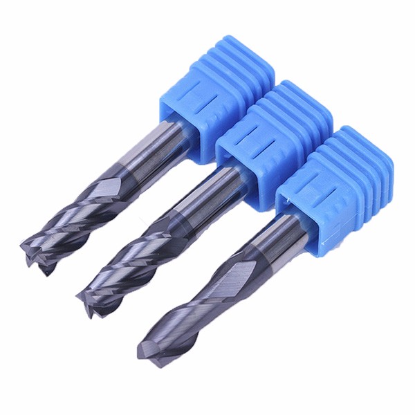 HRC45 Solid Carbide 4 Flute Square End Mill With TiAlN Coating