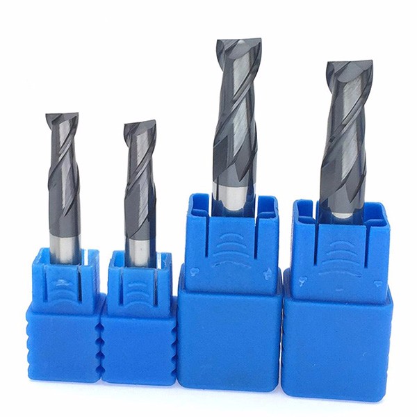 HRC45 Solid Carbide 2 Flute Flat End Mill With TiAlN Coating