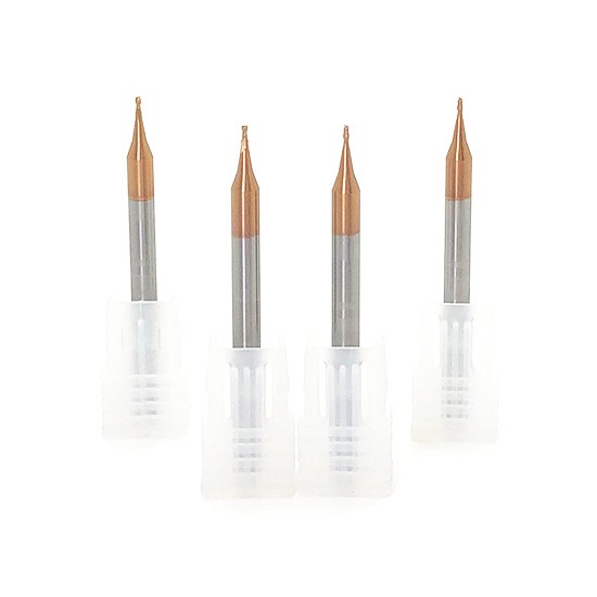 Tungsten Carbide Micro 2 Flutes Square Endmills TiSIN coating