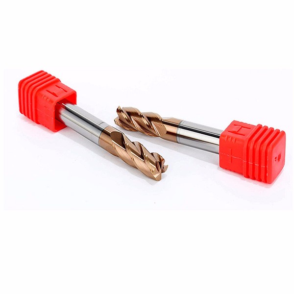 HRC55 Solid Carbide 4 Corner Radius End Mill With TiSiN Coating
