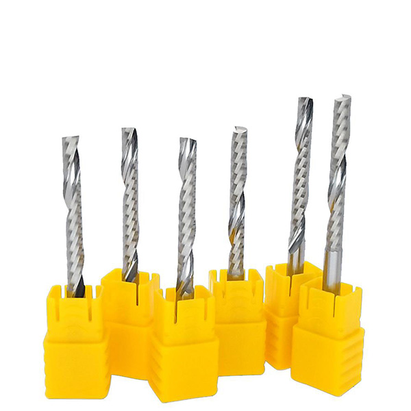 Solid Carbide Single Flute Up Cut End Mill Cutter For Wood