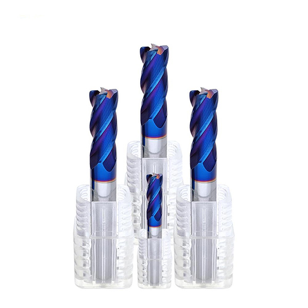 HRC65 Solid Carbide 4 Corner Radius End Mill