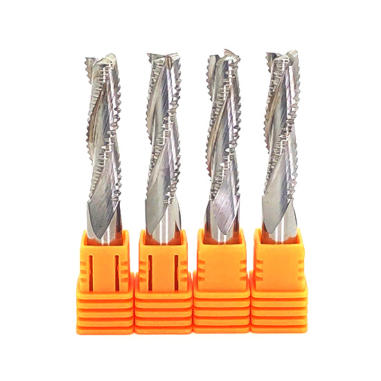 Solid Carbide 3 Flutes Roughing End Mill For Wood