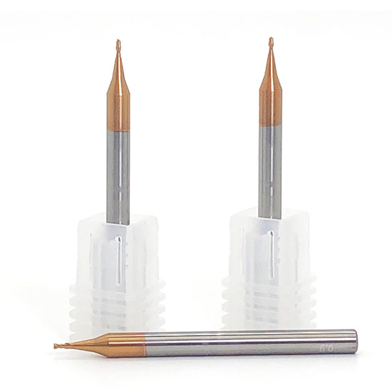Tungsten Carbide Micro 2 Flutes Square Endmills TiSIN coating