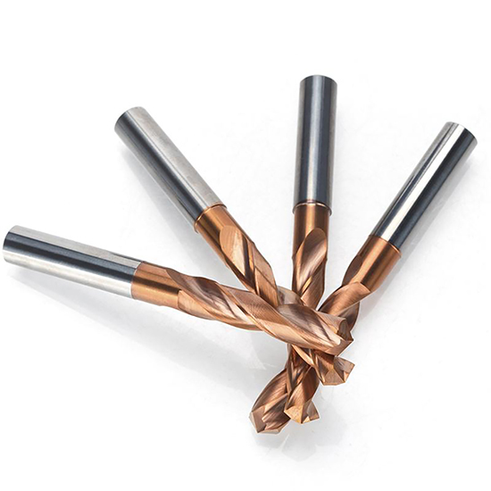 Tungsten carbide 5xD drill bits for steel