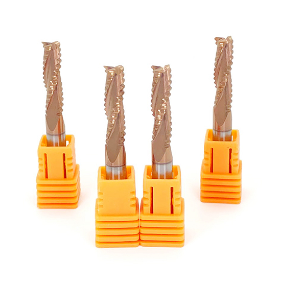Solid Carbide Roughing Up Cut Coating End Mill For Wood