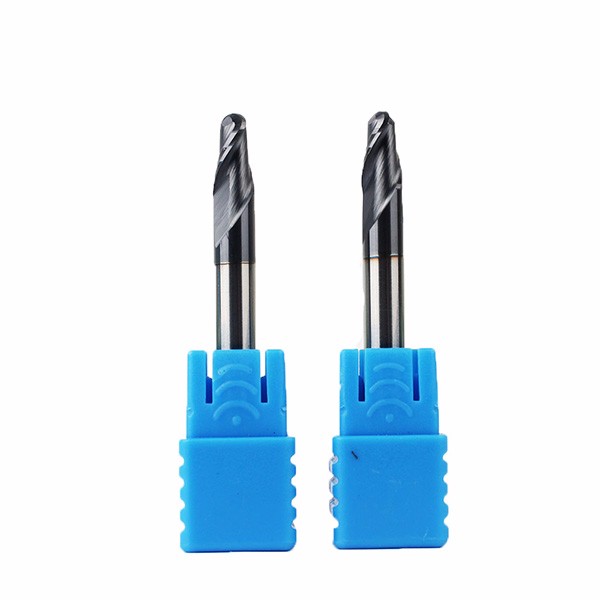 HRC45 Solid Carbide 2 Flute Ball Nose End Mill With TiAlN Coating