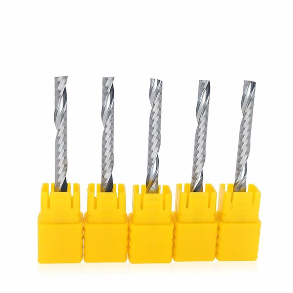Solid Carbide Single Flute Up Cut End Mill Cutter For Wood