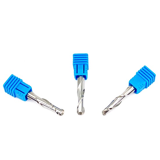 Solid Carbide 2 Spiral Flute Up Cut Ball Router Bits For Wood