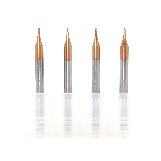 Tungsten Carbide Micro 2 Flutes Square Endmills TiSIN coating