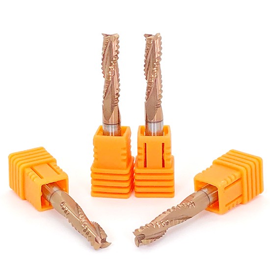 Solid Carbide Roughing Up Cut Coating End Mill For Wood
