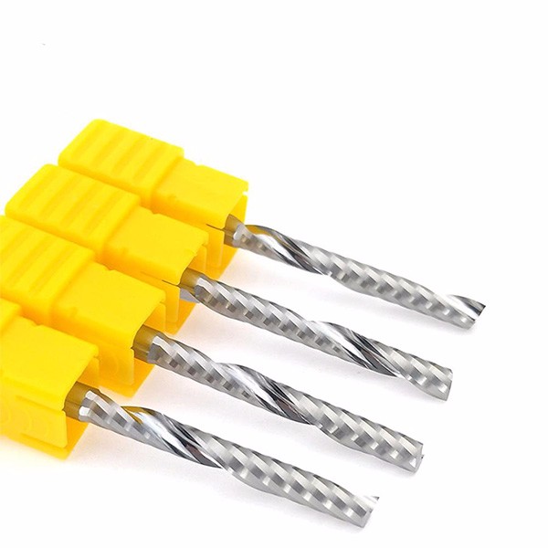 Solid Carbide Single Flute Up Cut End Mill Cutter For Wood