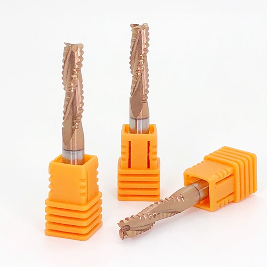Solid Carbide Roughing Up Cut Coating End Mill For Wood