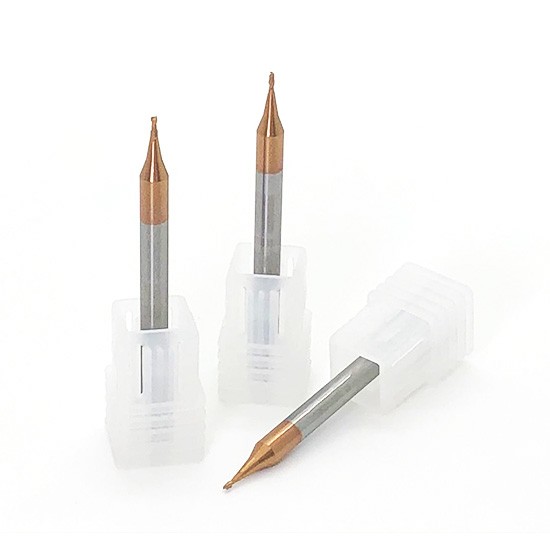 Tungsten Carbide Micro 2 Flutes Square Endmills TiSIN coating
