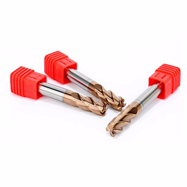 HRC55 Solid Carbide 4 Corner Radius End Mill With TiSiN Coating